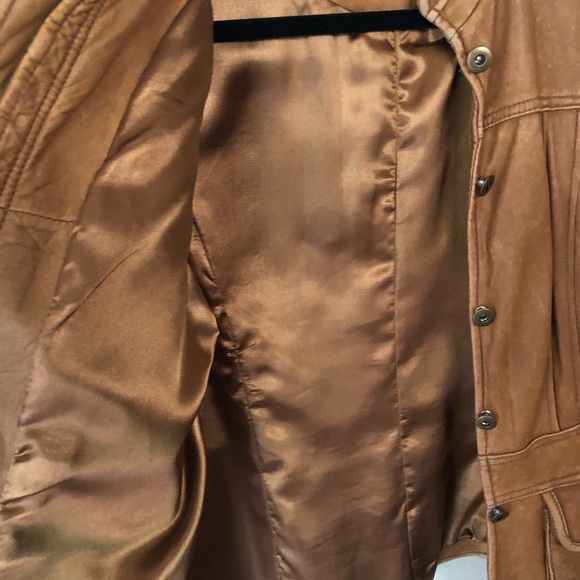 Leather , buttery soft jacket. COLDWATER Creek . - Picture 10 of 15